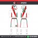 CHAMPIONS RED GREEN  FULL SET WITH SLEEVES  BASKETBALL UNIFORMS