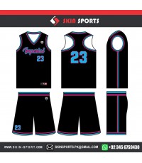 IMPERIAL BLACK PINK   BASKETBALL UNIFORMS