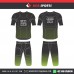 Green Flow With Black Stripes  American Football Uniforms 