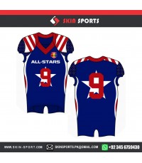 ROYAL RED American Football Uniforms 