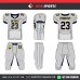 GREY WHITE   American Football Uniforms 