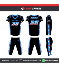 BLUE BLACK   American Football Uniforms 