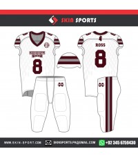 RED WHITE AMERICAN FOOTBALL UNIFORMS