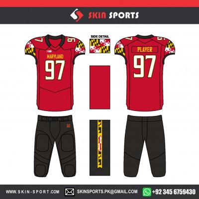 BIG RED PUZZLE   AMERICAN FOOTBALL UNIFORMS 